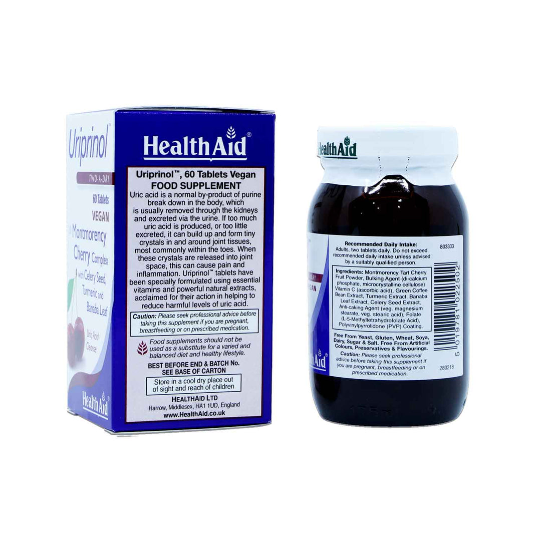 Health Aid Uriprinol (Veg) Tabs 60'S