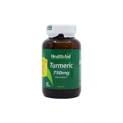 Health Aid Turmeric 750mg (Veg) 60 Tablets
