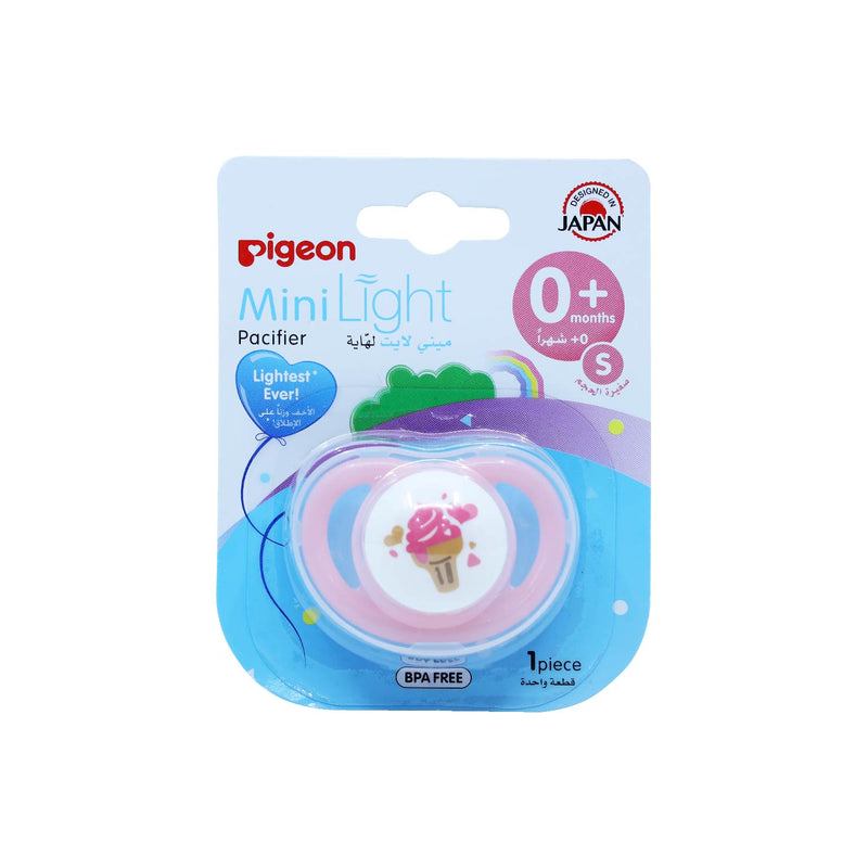 Pigeon Minilight Pacifier - S- 0+Month- Girl-Ice