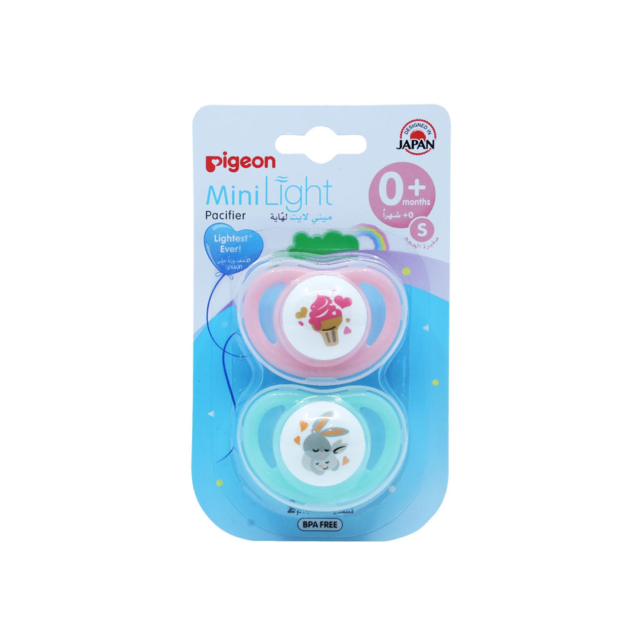 Pigeon Minilight Pacifier Double (S) Girl 78262
