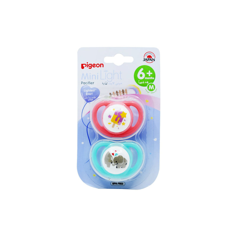 Pigeon Minilight Pacifier Double (M) Girl 7826