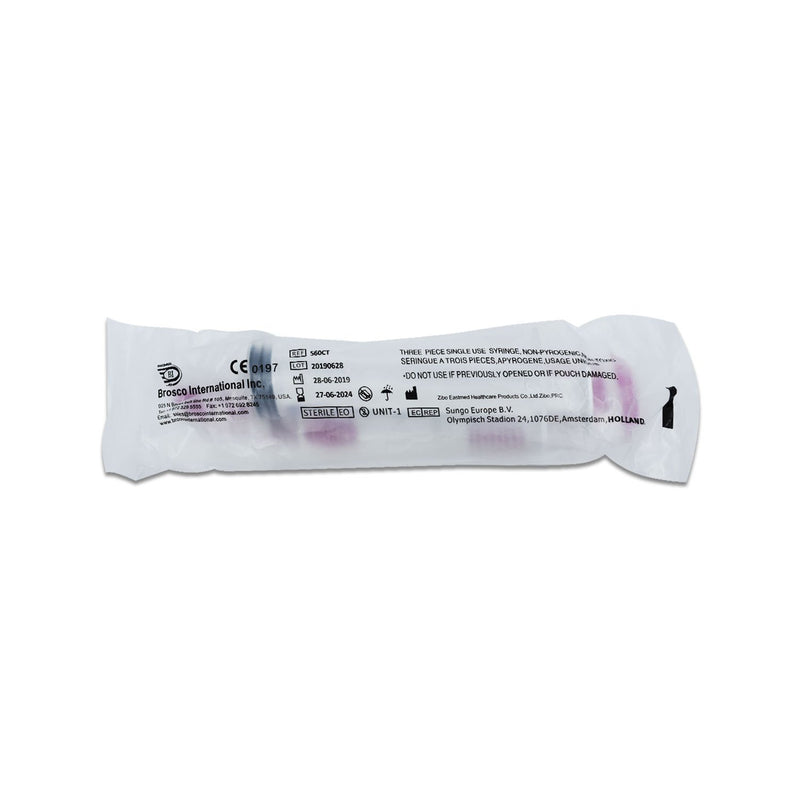 Medisoft Disp Syringe 60ml L Lock W Catheter Tip 25&
