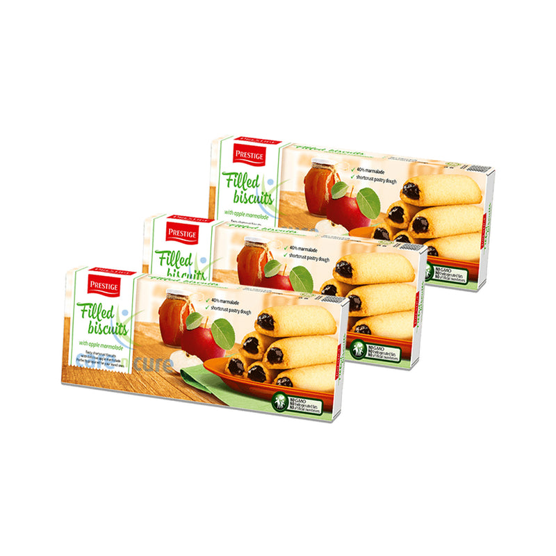 Prestige Filled Biscuits With Apple Marmalade 155Gm 3&