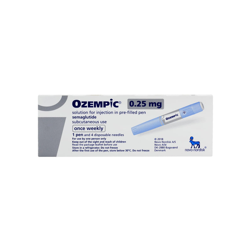 Ozempic 0.25Mg Solution for Injection in Pre-Filled Pen 1.5ml 1&
