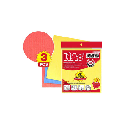 Liao Cellulose Sponge Pad 3Pcs- G130066