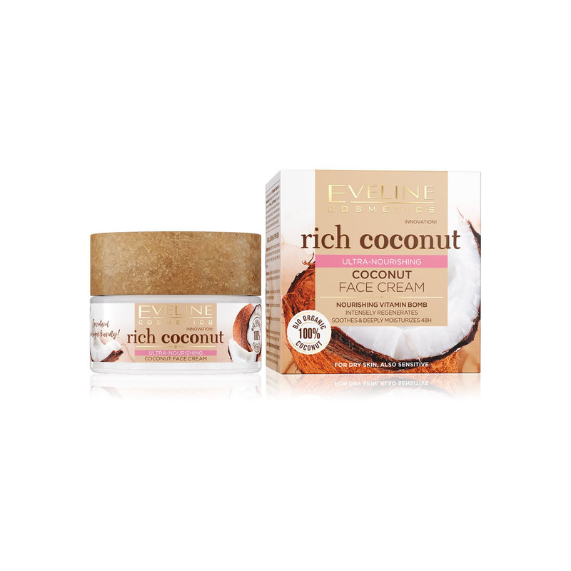Eveline Rich Coconut Ultra- Nourish Coconut Face Cream 50ml [F]