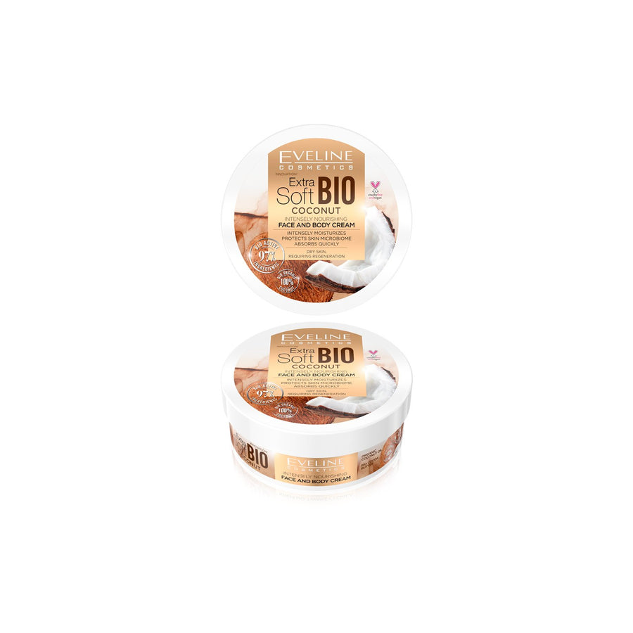 Eveline Extra Soft Bio Coconut Intens Nourish Face And Body Cream 175ml [F]