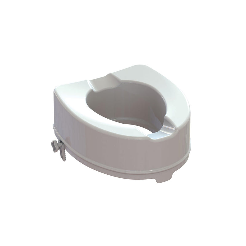 Raised Toilet Seat With Fixing System