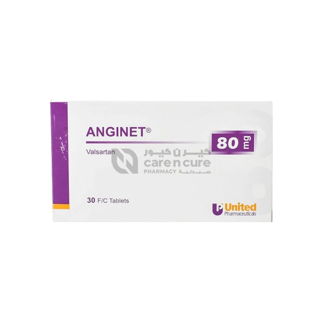 Anginet 80Mg Film Coated Tablet 30 pieces