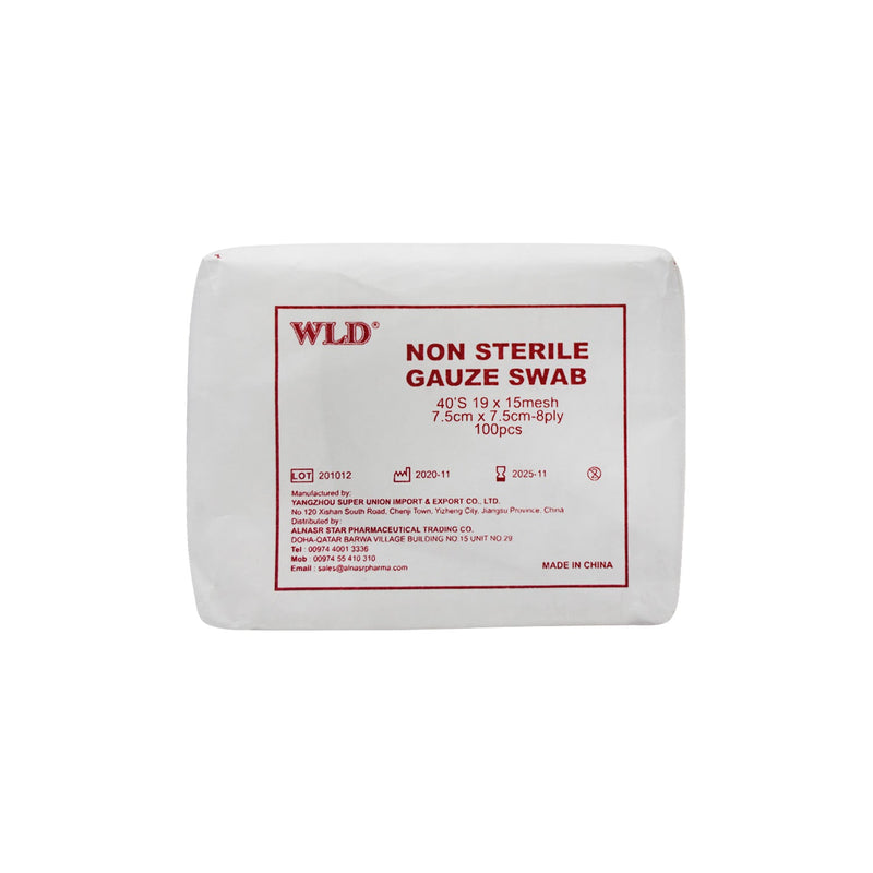 Wld Gauze Swab 7.5 X 7.5 8Ply 100&