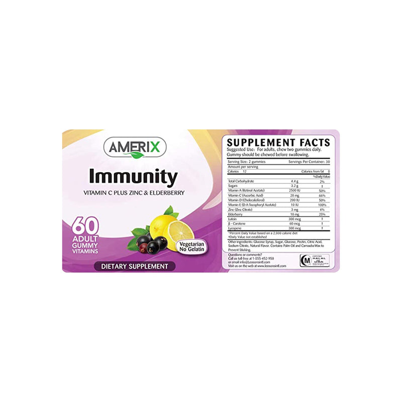 Amerix Adult Immunity Gummys 60&