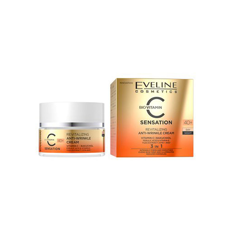Eveline C Sensation Revitalizing Anti-Wrinkle Day & Night Cream 40+ 50Ml