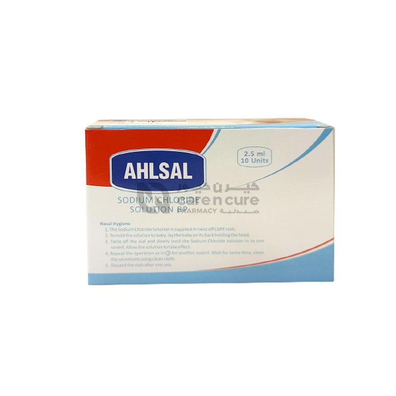 Ahlsal Sodium Chloride Sol Amp 2.5 X 10 Pieces