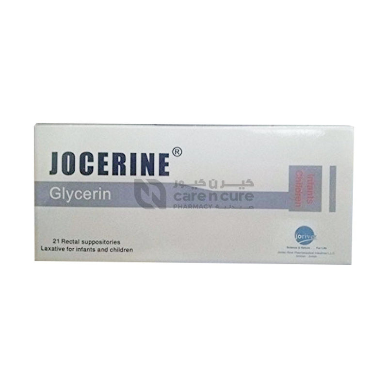 Jocerine Adult Glycerin Supp 21 Pieces