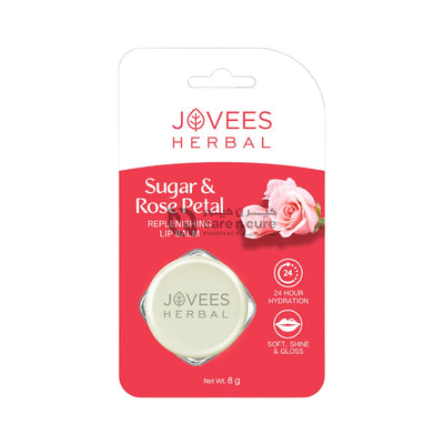 Jovees Sugar & Rose Petal Replenishing Lip Balm 8g