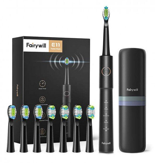 Fairywill E11 Electric Tooth Brush (Black)