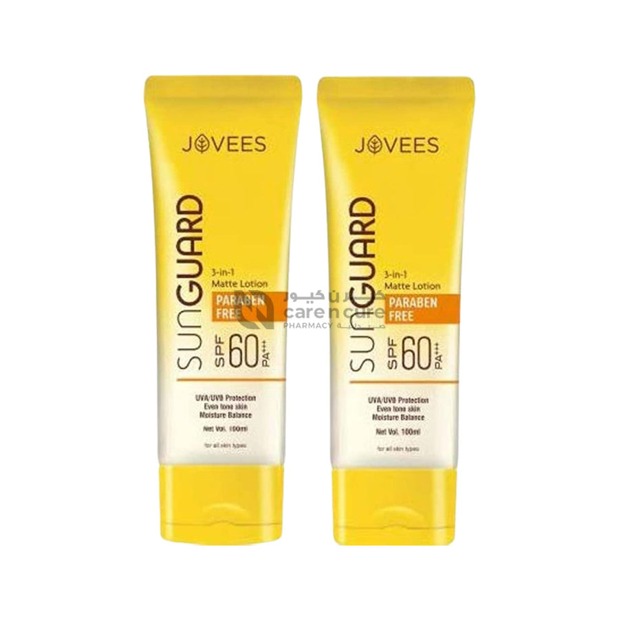 Jovees Sunguard Spf 60 3 In 1 Matte Lotion 100ml 2Pcs Offer