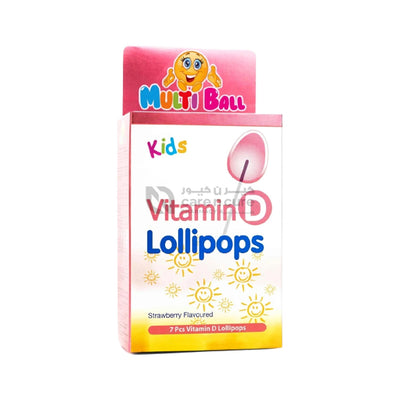 Multiball Kids Vitamin D Lollipops 7 Pieces