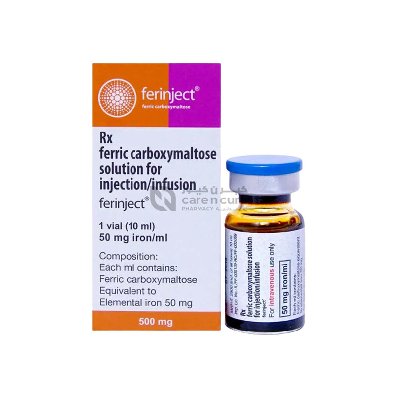 Buy Ferinject 500 Mg Vial 10 ml 1 Pieces Online at Best prices in Qatar ...