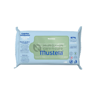Mustela Cleansing Wipes (Normal Skin) 60 Pieces