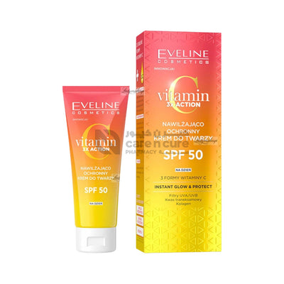 Eveline Vitamin C 3Xaction Face Cream Spf 50 30ml