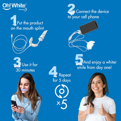 Oh! White Intensive Tooth Whitening Light Kit+