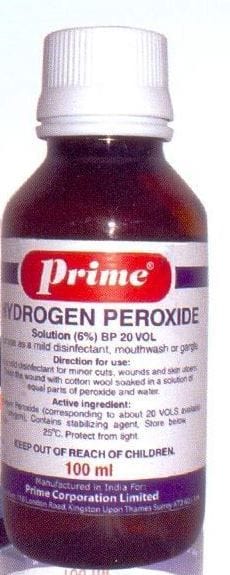 Prime Hydrogen Peroxide 6% W/V Bp 100ml