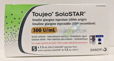 Toujeo Solostar 300Ui / ml Pen 3's